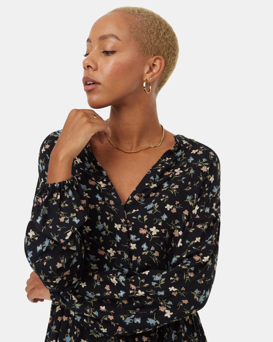 Tentree EcoWoven Crepe Longsleeve Dress - Image 4