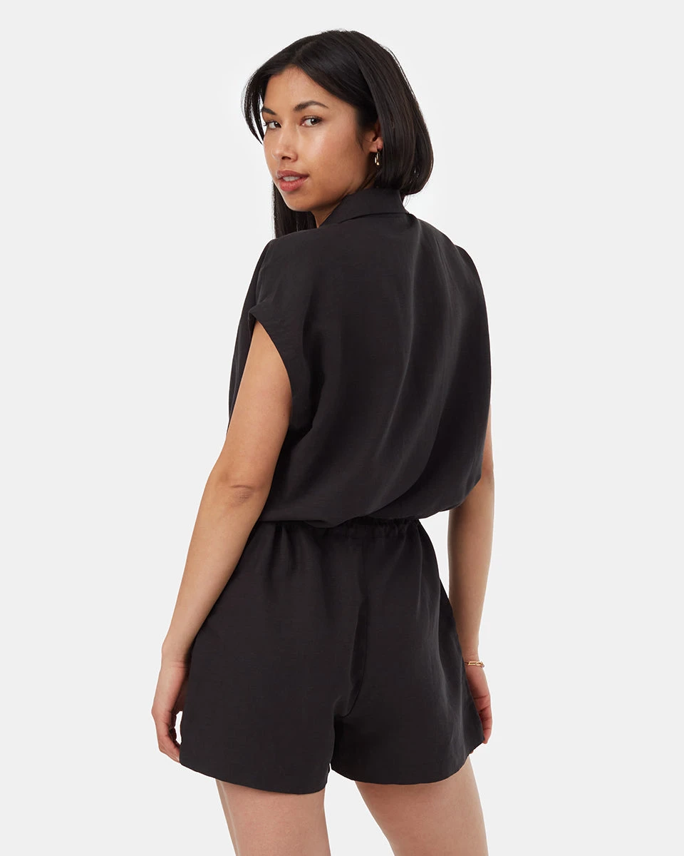 Tentree TreeLinen Button Front Romper - Image 3