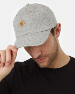 Tentree Sun Embroidery Fleck Jersey Peak Hat