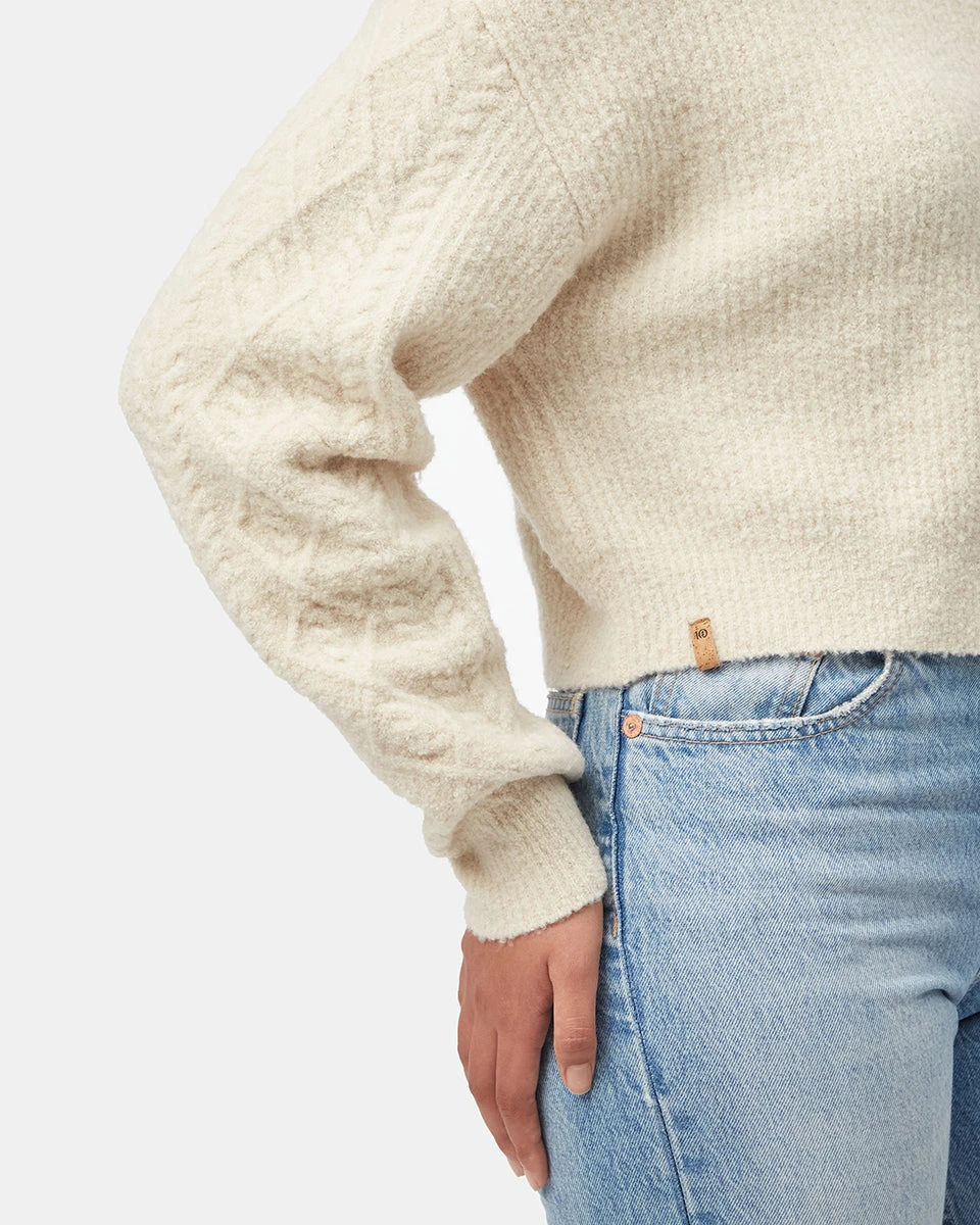 Tentree Highline Fuzzy Cable Sleeve Sweater - Image 5