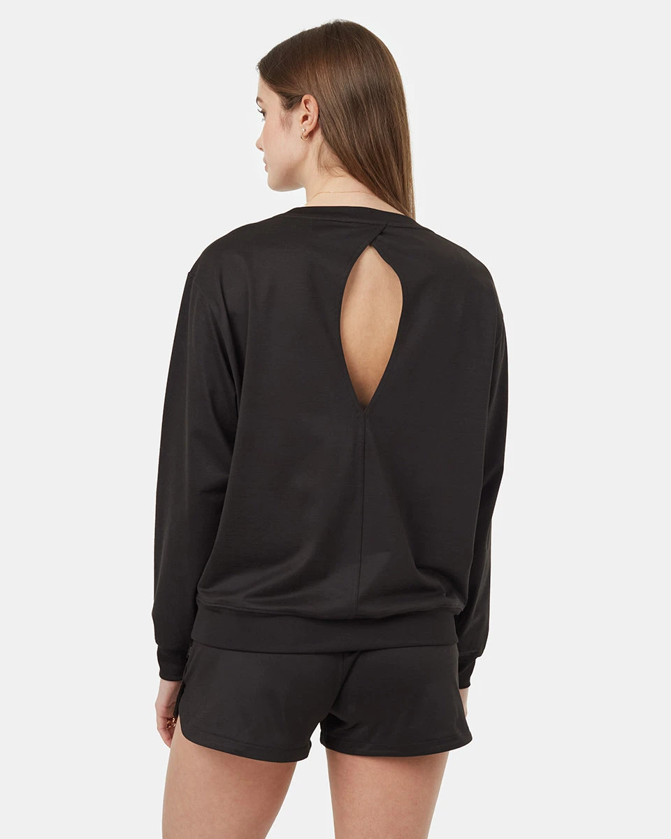 Tentree Active Soft Knit Open Back Crew