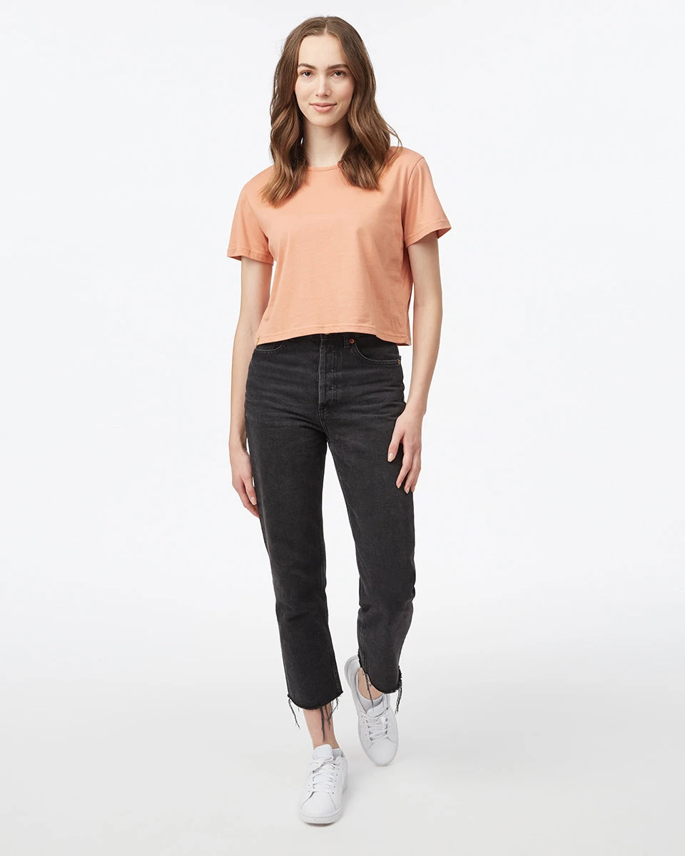 Tentree Organic Cotton Relaxed Cropped T-Shirt - Image 2