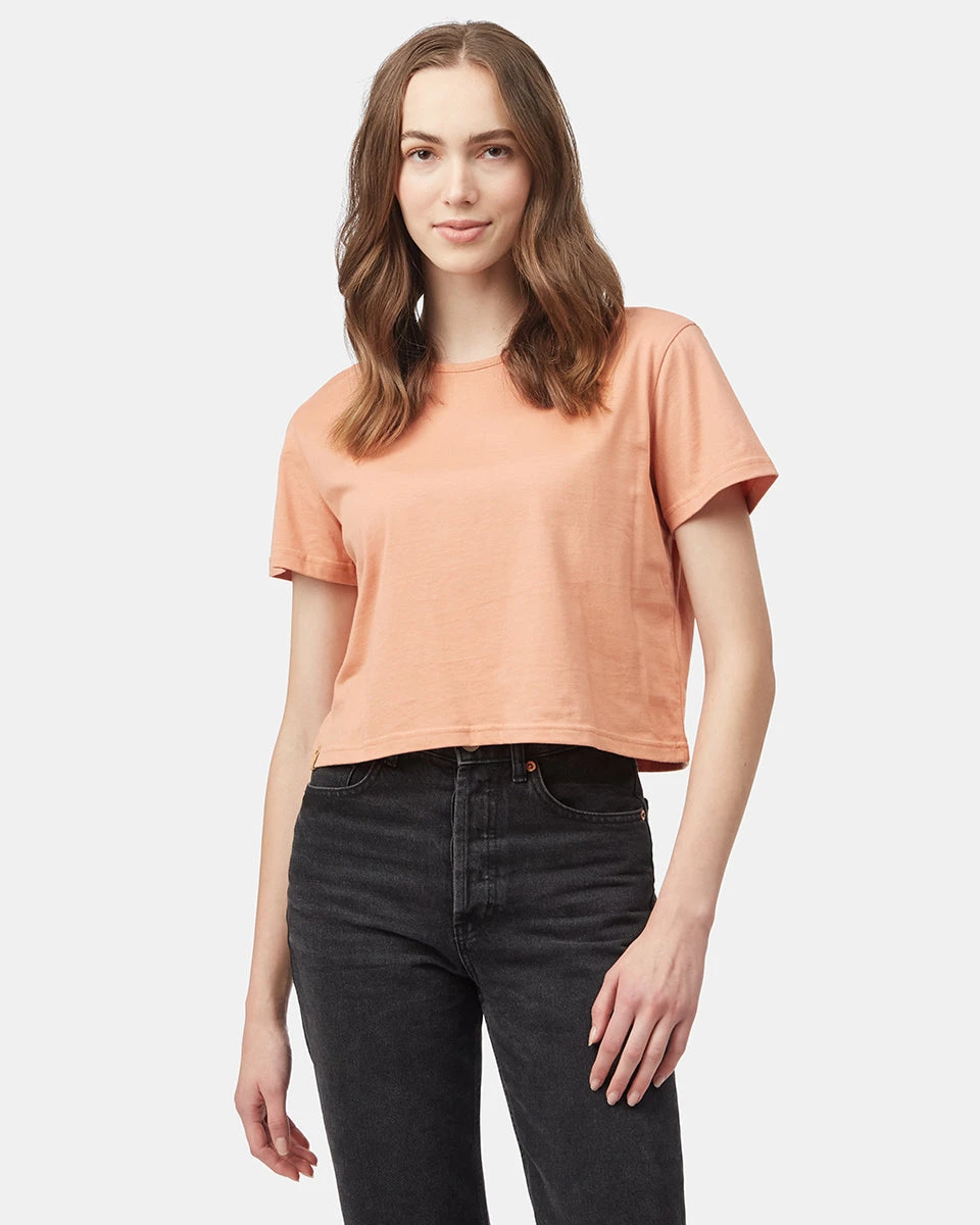 Tentree Organic Cotton Relaxed Cropped T-Shirt